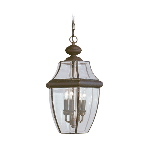 Lancaster Outdoor Hanging Light in Antique Bronze by Generation Lighting