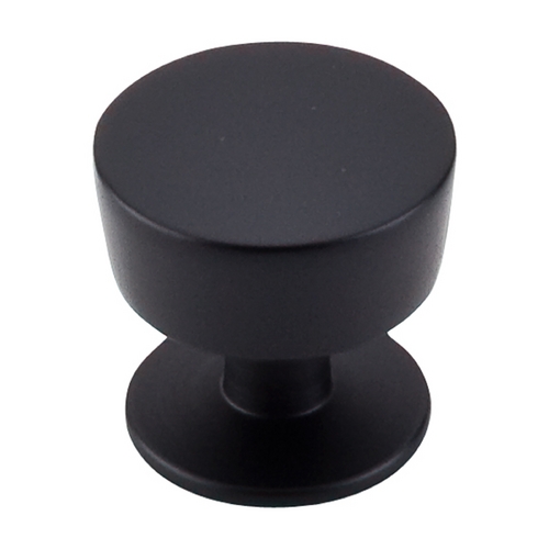 Modern Cabinet Knob in Flat Black Finish