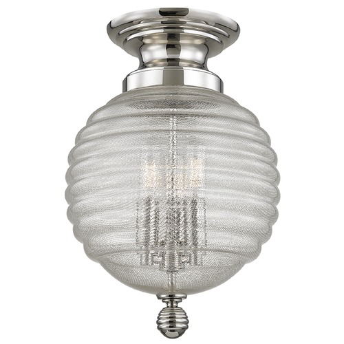 Hudson Valley Lighting Coolidge 3-Light Flush Mount in Polished Nickel by Hudson Valley Lighting 3200-PN