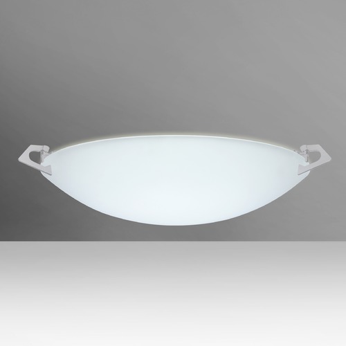 Besa Lighting Besa Lighting Sonya Frosted Glass Satin Nickel Flushmount Light 841725-SN