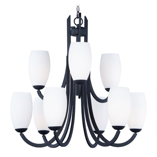 Maxim Lighting Taylor Textured Black Chandelier by Maxim Lighting 21657SWTXB