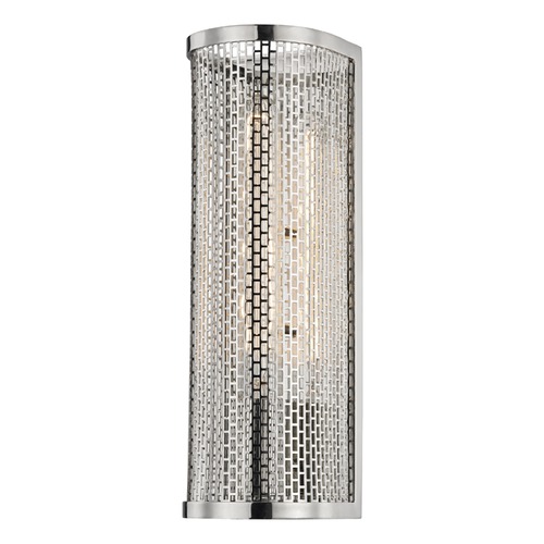 Mitzi by Hudson Valley Britt Wall Sconce in Polished Nickel by Mitzi by Hudson Valley H151101-PN