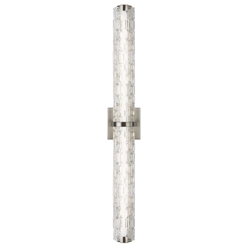 Visual Comfort Studio Collection Cutler Satin Nickel LED Vertical Bathroom Light by Visual Comfort Studio WB1879SN-L1