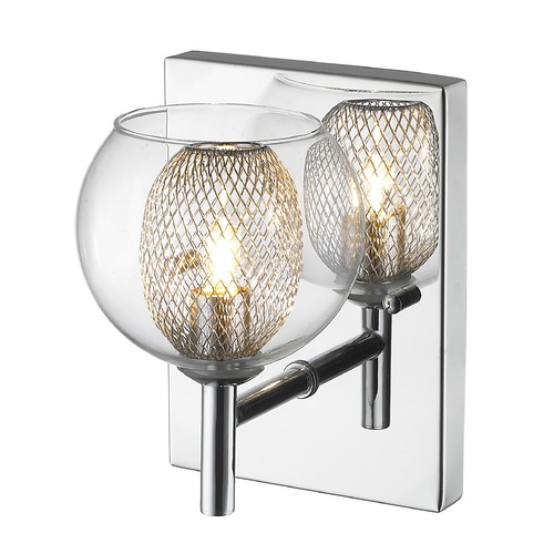 Auge Chrome Sconce by Z-Lite