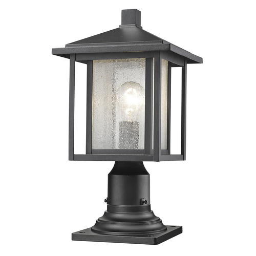 Aspen Black Post Light by Z-Lite