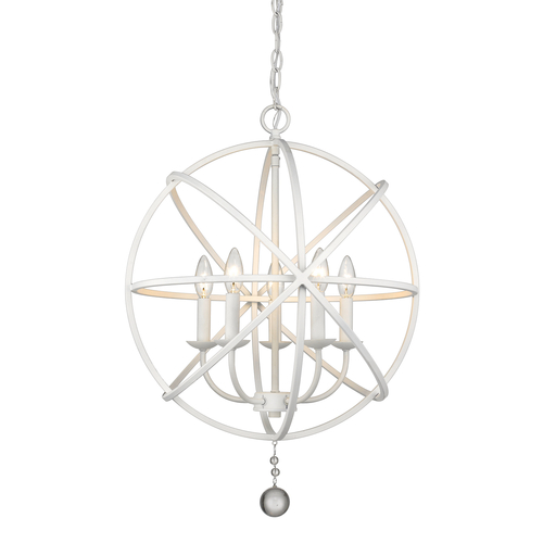Tull Matte White Chandelier by Z-Lite