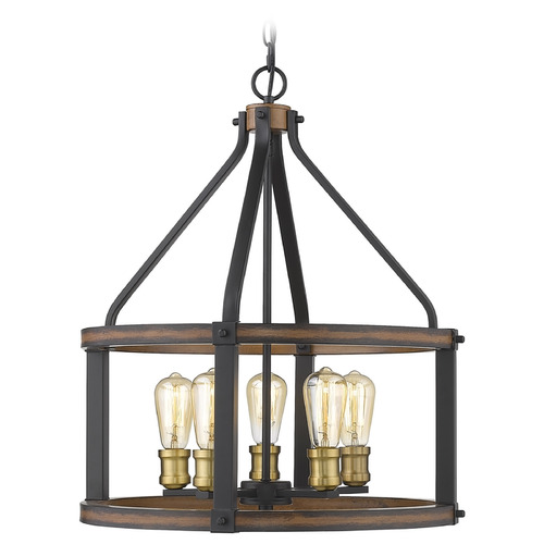 Z-Lite Kirkland Rustic Mahogany Pendant by Z-Lite 472-5D-RM