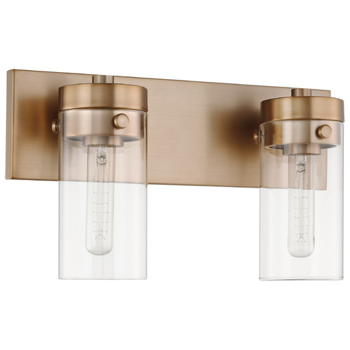 Nuvo Lighting Intersection 2-Light Vanity Light in Burnished Brass by Nuvo Lighting 60-7532