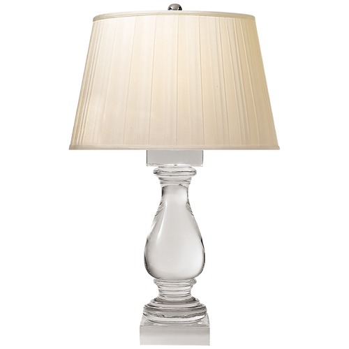 Visual Comfort Signature Collection E.F Chapman Balustrade Table Lamp in Crystal by Visual Comfort Signature CHA8924CGSBP