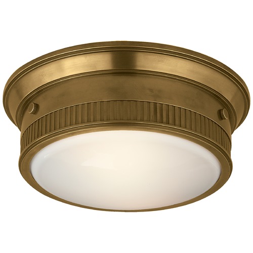 Visual Comfort Signature Collection Thomas OBrien Calliope Marine Flush Mount in Brass by Visual Comfort Signature TOB4203HAB