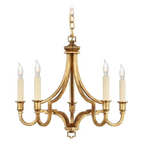 E.F. Chapman Mykonos Chandelier in Gilded Iron by Visual Comfort Signature