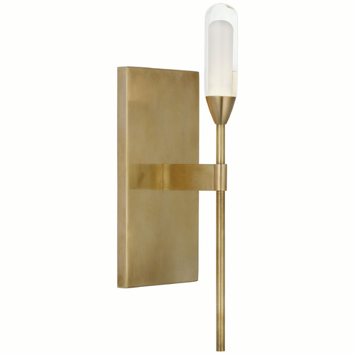 Visual Comfort Signature Collection Peter Bristol Overture Sconce in Brass by Visual Comfort Signature PB2030NB-CG