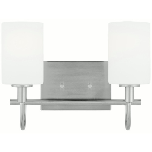 Visual Comfort Studio Collection Visual Comfort Studio Collection Oak Moore Brushed Nickel Bathroom Light 4457102-962