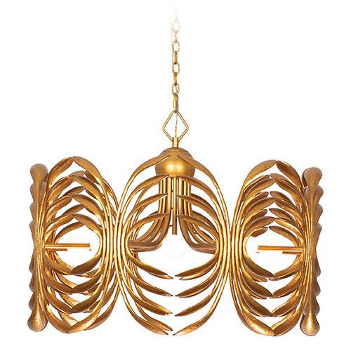 Kalco Lighting Botanica Warm Gold Pendant Light