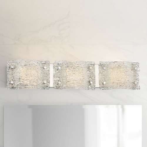 Forest Ice LED Bathroom Light in Chrome by George Kovacs