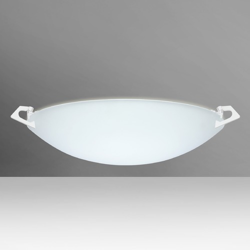 Besa Lighting Sonya Frosted Glass White Flushmount Light