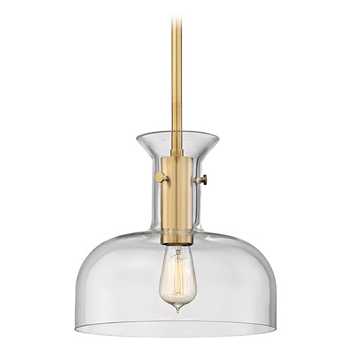 Coffey Aged Brass Pendant by Hudson Valley Lighting