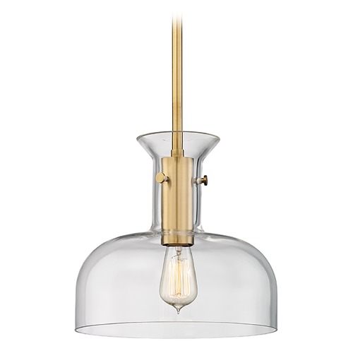 Hudson Valley Lighting Coffey Aged Brass Pendant by Hudson Valley Lighting 7912-AGB