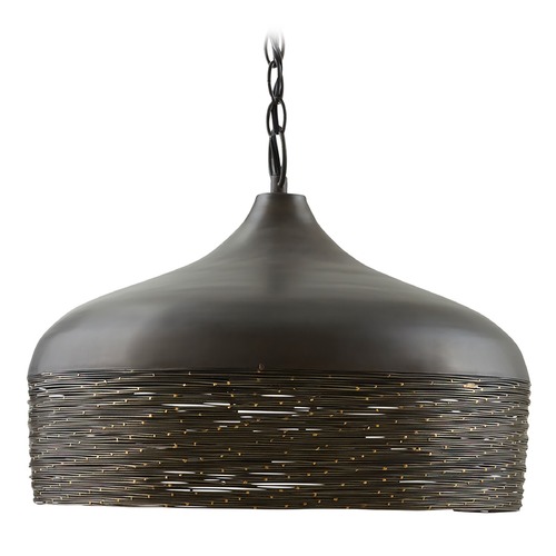 Capital Lighting Sana 17-Inch Metal Pendant in Grey Iron by Capital Lighting 330512GI