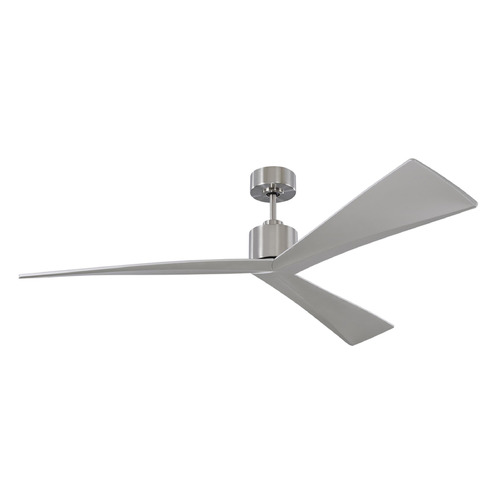 Visual Comfort Fan Collection Adler 60-Inch Fan in Brushed Steel by Visual Comfort & Co Fans 3ADR60BS