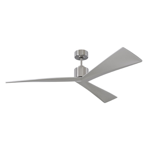 Adler 60-Inch Fan in Brushed Steel by Visual Comfort & Co Fans