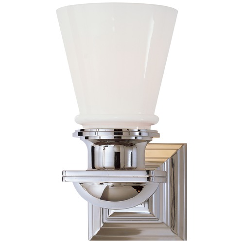 E.F. Chapman New York Subway Sconce in Chrome by Visual Comfort Signature