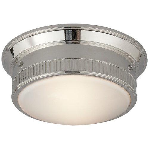 Thomas OBrien Calliope Marine Flush Mount in Nickel by Visual Comfort Signature