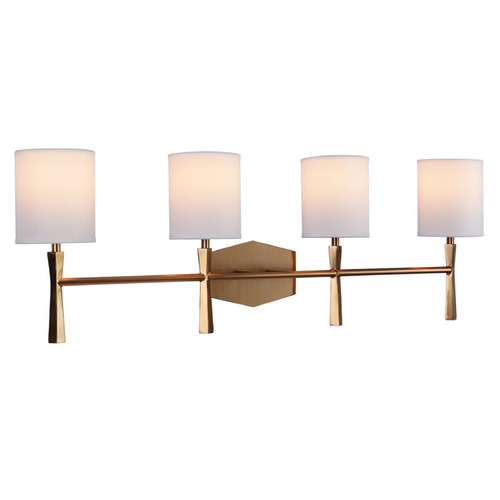 Chatham Satin Brass Bathroom Light by Craftmade Lighting