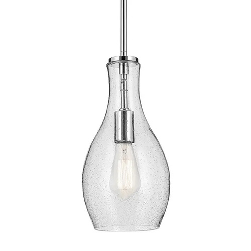 Kichler Lighting Everly Chrome Mini-Pendant Light with Bell Shade