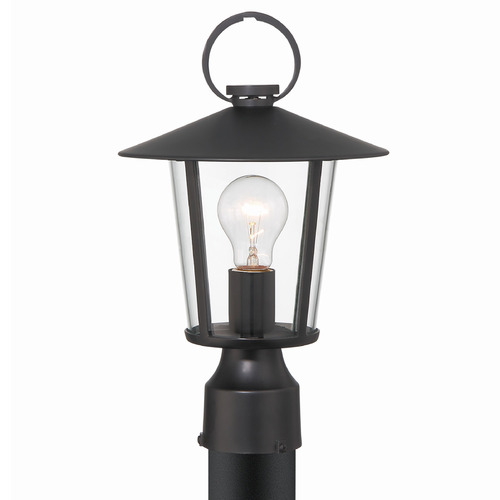 Crystorama Lighting Andover Matte Black Post Light