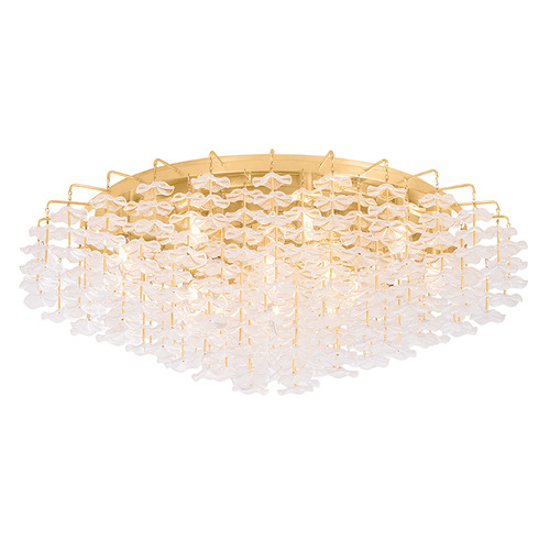 Corbett Lighting Alsace Vintage Gold Leaf LED Semi-Flushmount Light