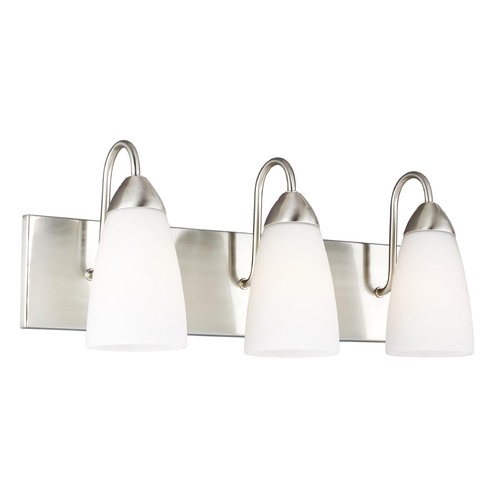 Seville Brushed Nickel Bathroom Light by Generation Lighting