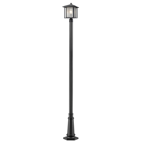 Z-Lite Aspen Black Post Light by Z-Lite 554PHB-557P-BK