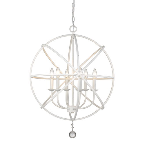 Tull Matte White Chandelier by Z-Lite