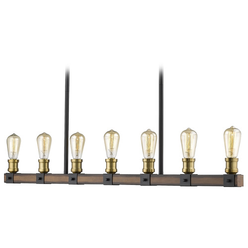 Kirkland Rustic Mahogany Linear Light by Z-Lite