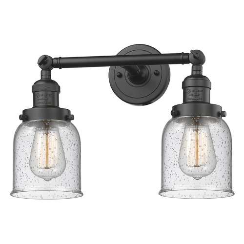 Innovations Lighting Innovations Lighting Small Bell Oil Rubbed Bronze Bathroom Light 208-OB-G54