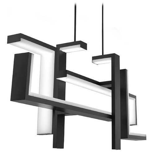 Modern Forms by WAC Lighting Jackal Black LED Linear Light by Modern Forms PD-80056-BK