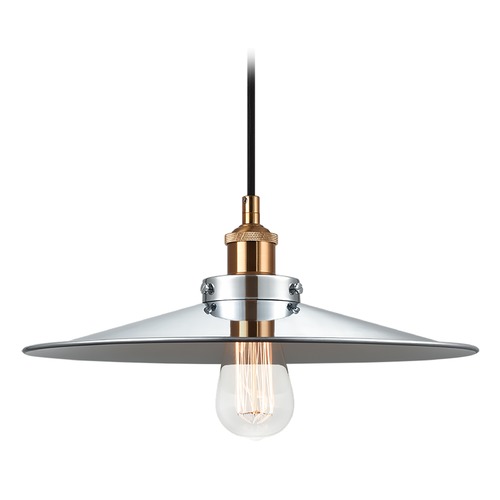 Matteo Lighting Bulstrodes Workshop Aged Gold & Chrome Pendant by Matteo Lighting C46113AGCH