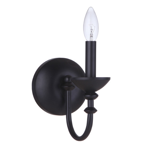 Craftmade Lighting Marlowe Flat Black Sconce by Craftmade Lighting 53761-FB