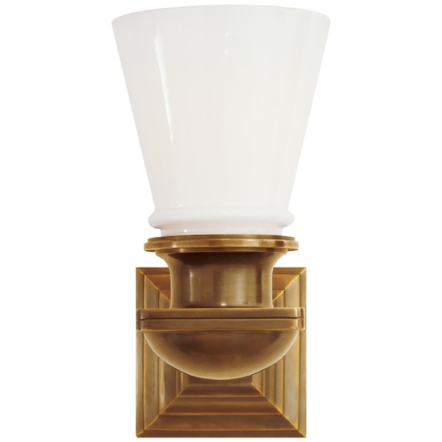 Visual Comfort Signature Collection E.F. Chapman New York Subway Sconce in Brass by Visual Comfort Signature SL2151HABWG