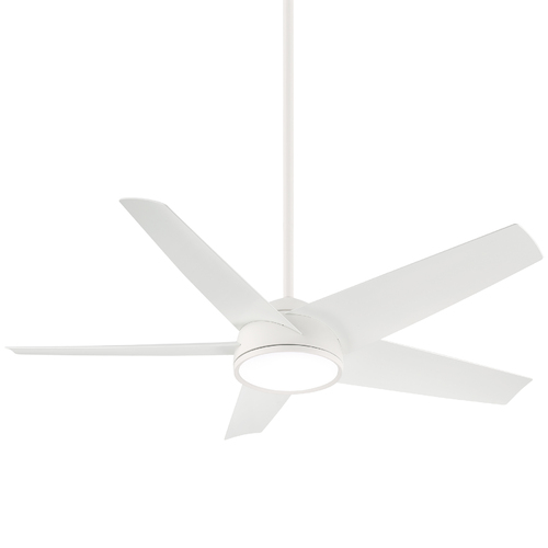 Minka Aire Chubby 58-Inch LED Smart Fan in Flat White by Minka Aire F781L-WHF