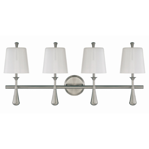 Palmer Brushed Polished Nickel Bathroom Light by Craftmade Lighting