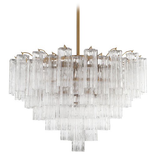 Crystorama Lighting Crystorama Lighting Addis Aged Brass Chandelier ADD-316-AG-CL