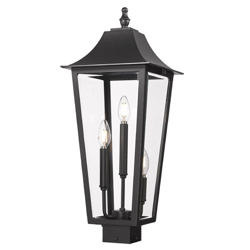 Z-Lite Gannon Black Post Light