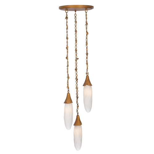 Kalco Lighting Bougainvillea Warm Gold Multi-Light Pendant