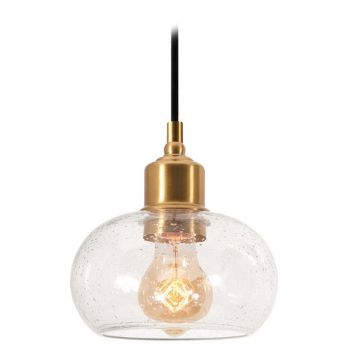 Afx Lighting Laney Vintage Gold Mini-Pendant Light with Bowl / Dome Shade