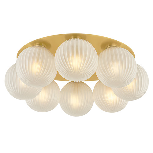 Corbett Lighting Vernazza Vintage Polished Brass LED Flushmount Light