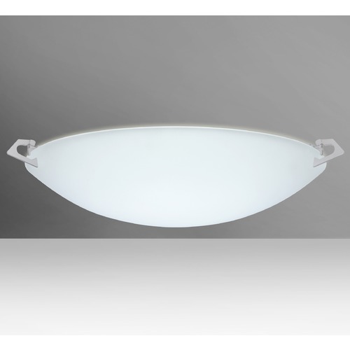 Besa Lighting Besa Lighting Sonya Frosted Glass Satin Nickel Flushmount Light 841825-SN