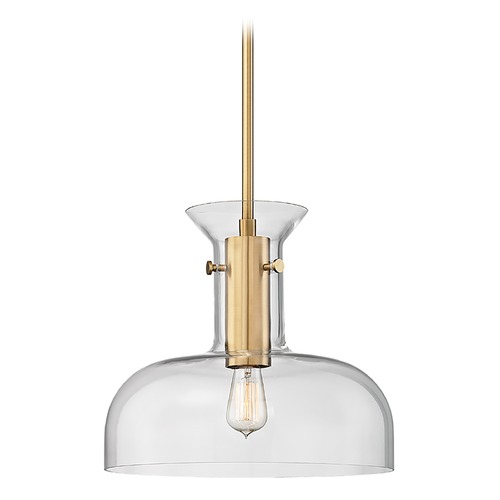 Coffey Aged Brass Pendant by Hudson Valley Lighting