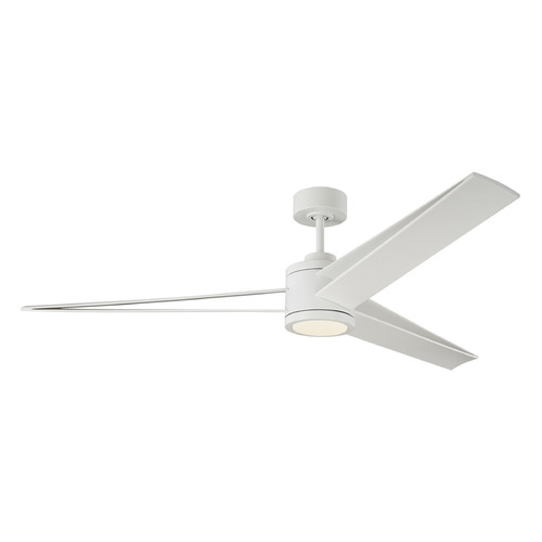 Visual Comfort Fan Collection Armstrong 60-Inch LED Fan in Matte White by Visual Comfort & Co Fans 3AMR60RZWD